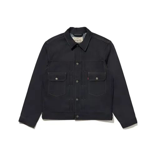 Levis WELLTHREAD Series Темный Индиго Мужские Джинсовые Куртки