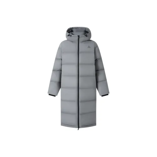 PEAK Пуховик Мужской Средний Серый Зеленый