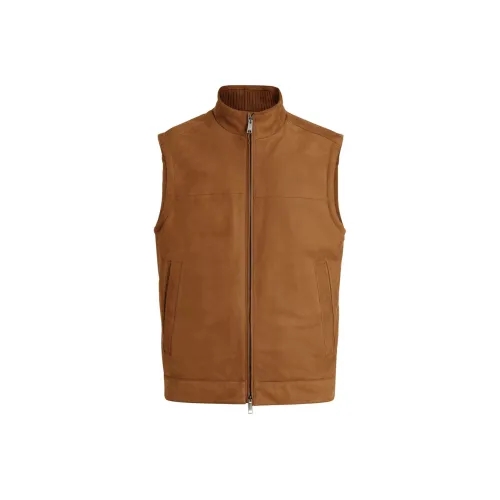 Ermenegildo Zegna Коричневый Мужской Жилеты