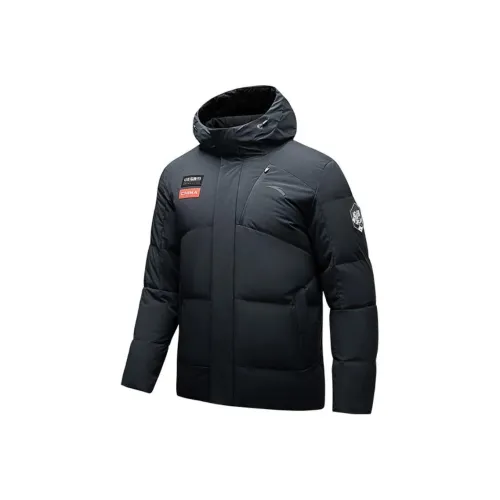 ANTA Variety Тренировки Коллекция Пуховик Мужской Основной черный Основной черный