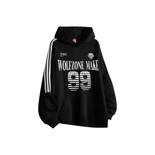 WOLF ZONE Толстовка Унисекс Черный