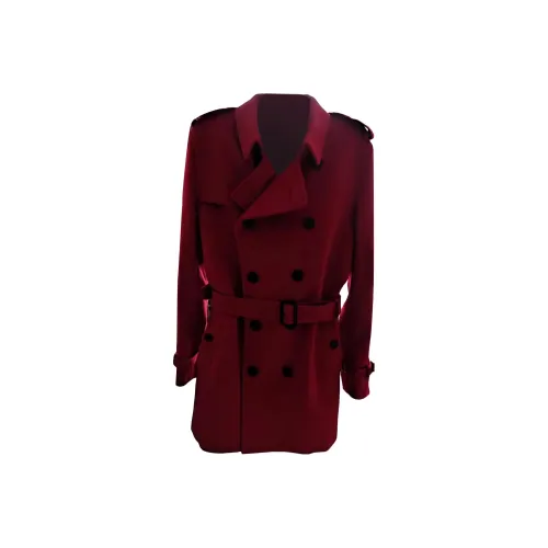 Burberry Мужское пальто темно-красного цвета
