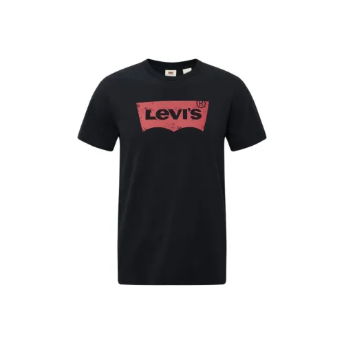 Levis Мужские Черные T-Рубашки