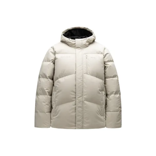 ANTA Пуховик Унисекс Циан Bird Серый