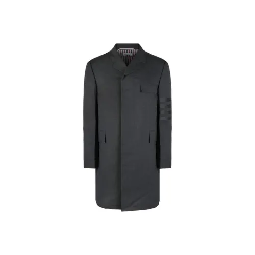 THOM BROWNE Серый Мужской Пальто