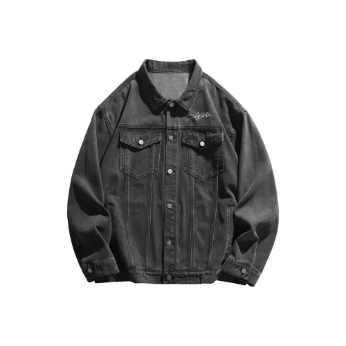 VniVerseVClub Denim Jacket Unisex Dark Gray VniVerseVClub Деним Куртка Унисекс Темно-Серый