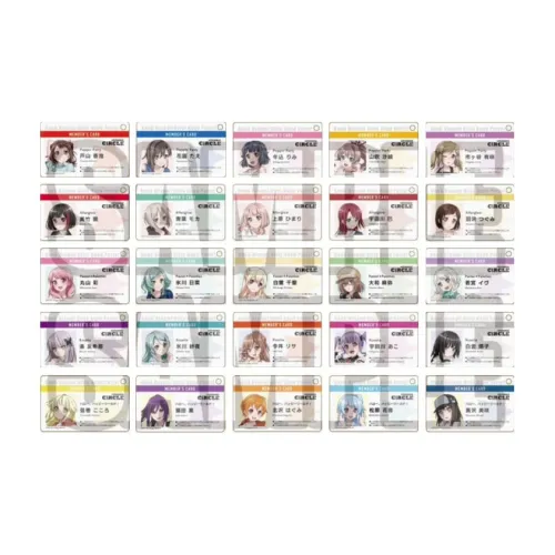 Animate BanG DreamCiRCLE Membership Card Стиль Vol.1 Подвески аниме-тематики