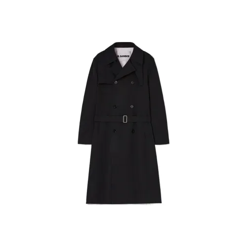 JIL SANDER Мужское черное пальто