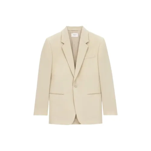 SAINT LAURENT Бизнес-костюм пальто мужской бежевый