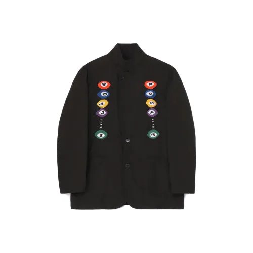 Yohji Yamamoto NOMA совместное издание Co Branded Edition Черные Унисекс Куртки