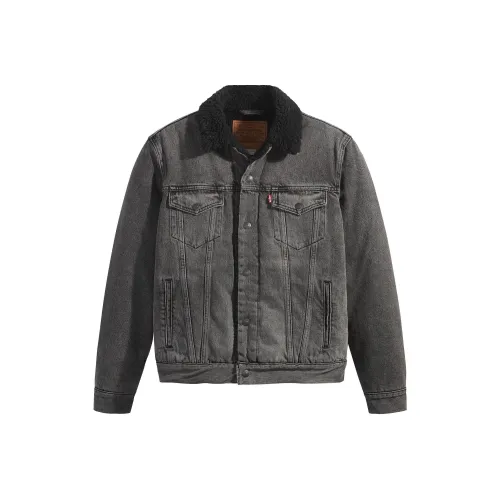 Levis Серый Мужской Бархат Куртка