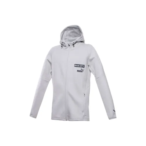 PUMA Manchester City F.C. Куртка Мужская Серый Фиолетовый
