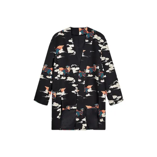 Cheng Jin Yi Bureau Черное Мужское Пальто