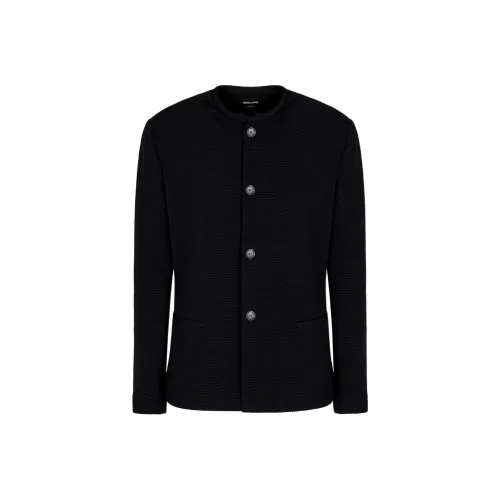 AMANI FW24 Бизнес-костюм Пальто Мужской Черный