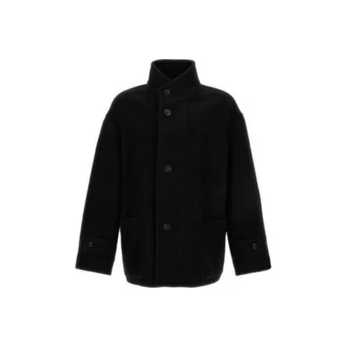 Lemaire Черное Мужское Пальто