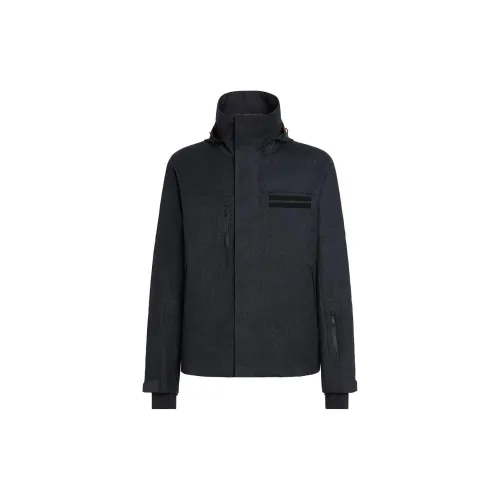 Ermenegildo Zegna Серый Мужской Пуховик