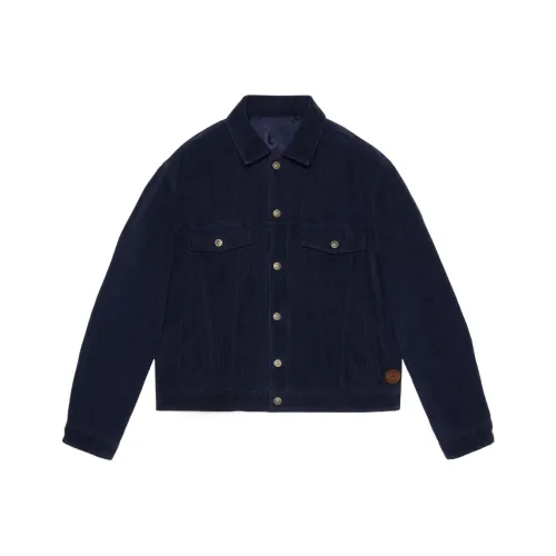 GUCCI FW22 Хлопковый пуховик Мужской Синий