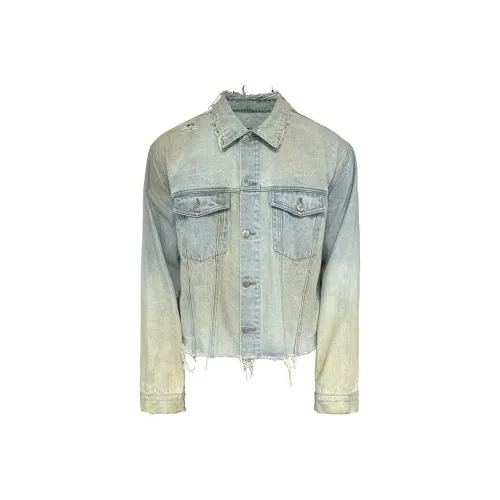 J CAESAR STUDIO Деним Куртка Унисекс Грязный Деним