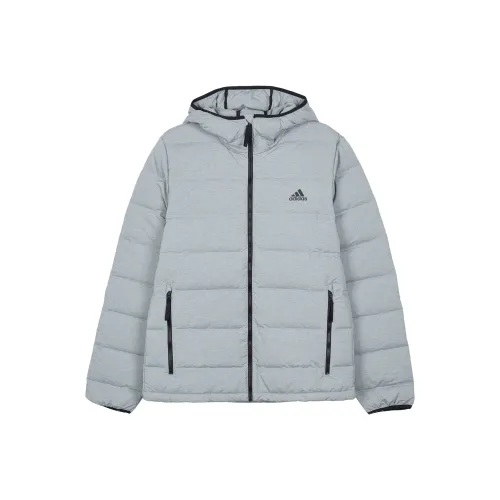 Adidas Пуховик Мужской Серебристо-Серый