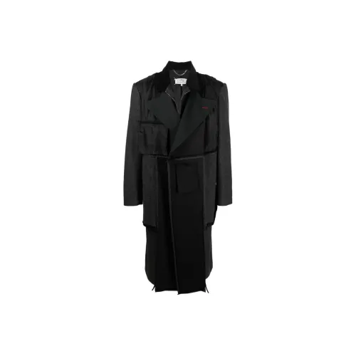 Maison Margiela Черное Мужское Пальто