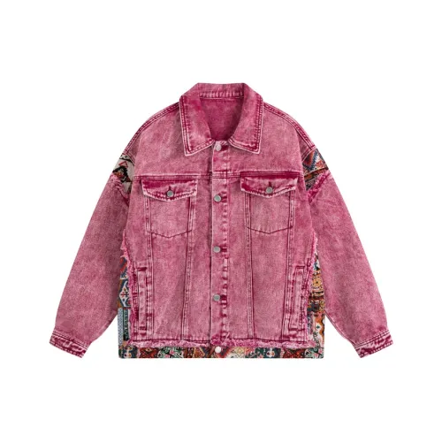 M MAICCO Denim Jacket Unisex Red M MAICCO Деним Куртка Унисекс Красный