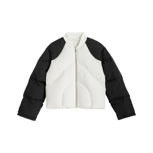 FRKM FW22 Бейсбольный воротник Утолщенный Короткий Пуховик Унисекс Цветовой блок