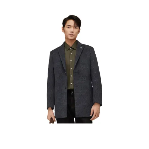 Red Bean Серый Мужское Пальто