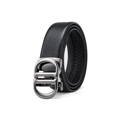 Cheekkiss Ремни из коровьей кожи Мужской Металлический 3,5 см