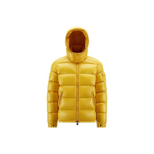 Moncler Maya Series Пуховик Мужской Желтый