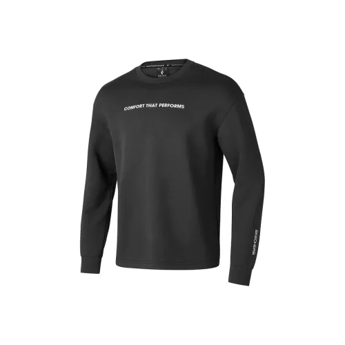 Skechers Basic Sports Series Углерод Черный 0018 Мужские Свитшоты