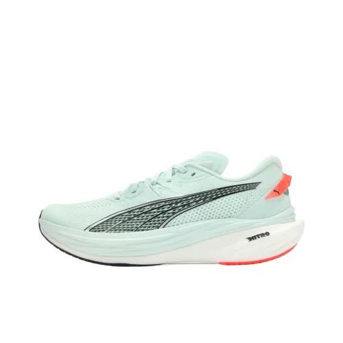 PUMA Deviate NITRO 3 Беговые кроссовки Низкий топ Ледяной синий/Ярко-красный Мужской