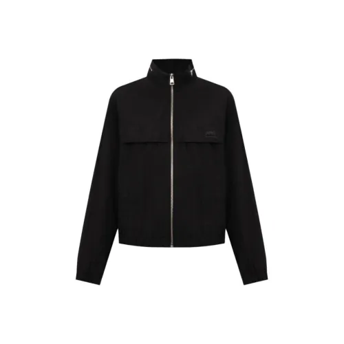 AMIPARIS Ветрозащитная ветровка унисекс черного цвета