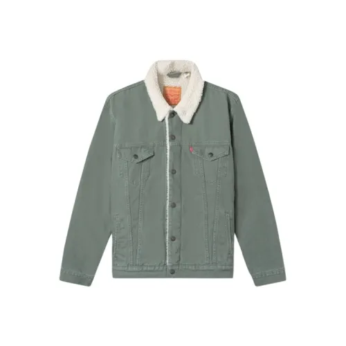 Levis Зеленый Мужской Бархатные Куртки