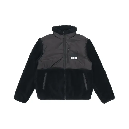 PUMA Мужские бархатные куртки черного цвета