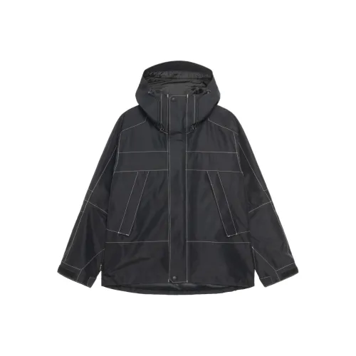 Stussy X MOUNTAIN HARDWEAR Co Фирменный черный Унисекс Куртки