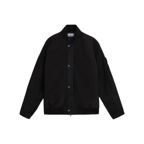 Stone Island Хлопковый пуховик Мужской Черный