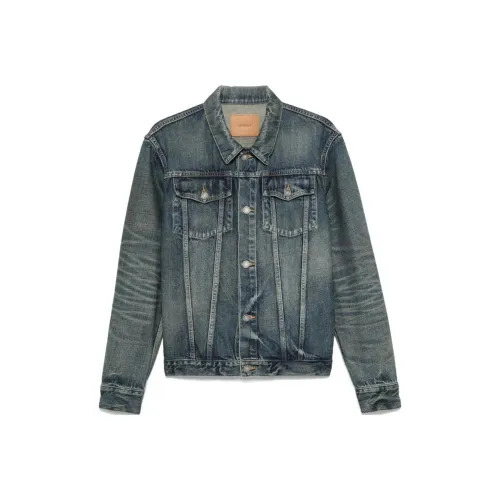 SAINT LAURENT Denim Jacket Unisex Blue SAINT LAURENT Деним Куртка Унисекс Синий