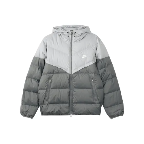 Nike Серый Мужской Пуховик
