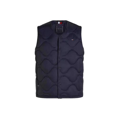 Tommy Hilfiger Blue Men's Gilets Томми Хилфигер Синий Мужской Жилеты