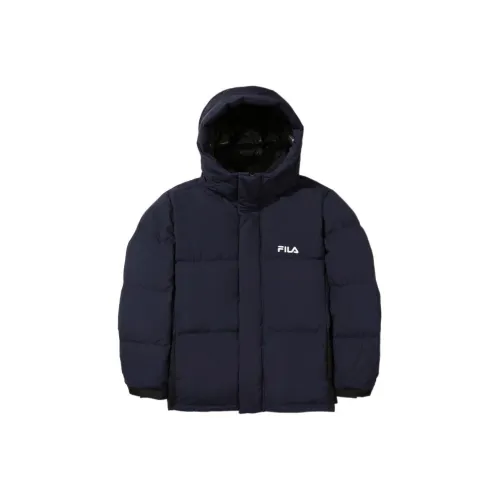 FILA Down Jacket Unisex Темно-синий Черный