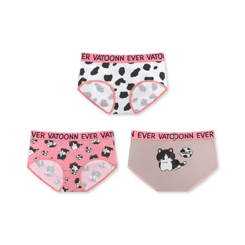 HUADIANPINSE Нижнее белье Женское 3 упаковки розовый с пятнами кошка