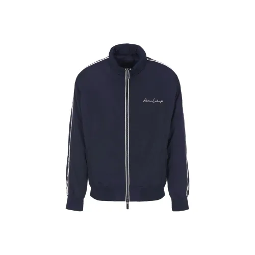 ARMANI EXCHANGE FW23 Хлопковый пуховик Мужской Морской синий