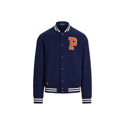 Polo Ralph Lauren The Rl Fleece Baseball Jacket Куртки Пальто Мужской Navy Blue
