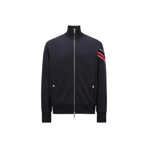 MONCLER Мужские куртки морского синего цвета