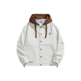 Бежевый с капюшоном