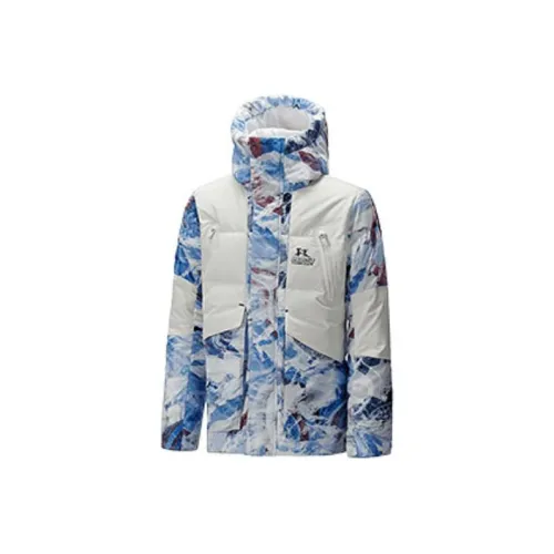 361° Перьевой белый Мужской Пуховик