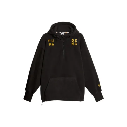 PUMA Gen.G Киберспорт Мужской Полузастежка Флис Пуловер Бархат Feel Пальто Мужской Черный