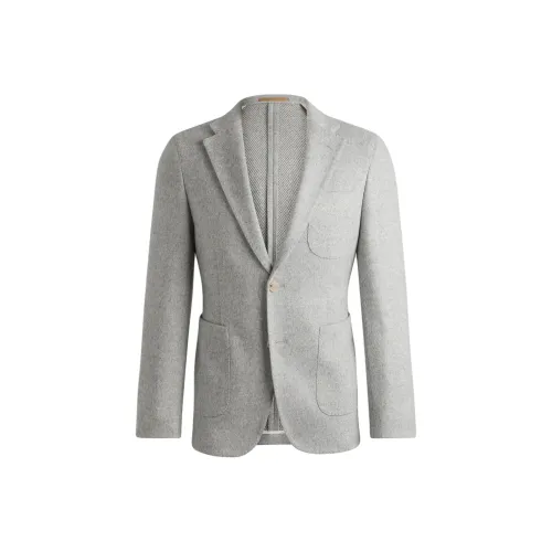 Hugo Boss Бизнес-костюм мужской светло-серый