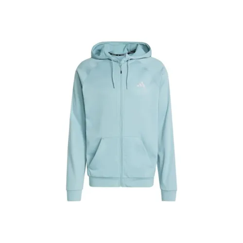 Adidas Куртки и Пальто Мужские Светло-Синий