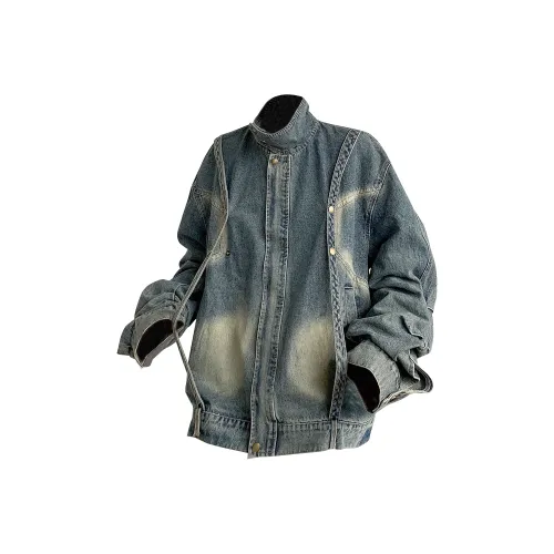 M MAICCO Denim Jacket Unisex Blue M MAICCO Деним Куртка Унисекс Синий